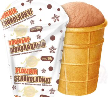 EisProm chocolate-flavored ice cream "Plombir"
