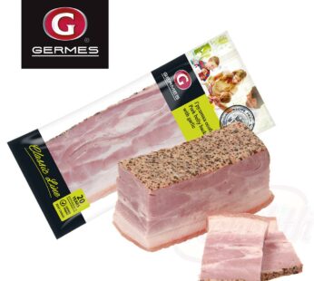 Germes pork belly with garlic