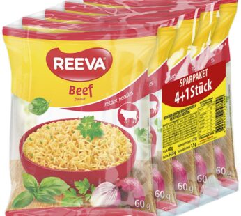 Reeva instant noodles with beef 4+1