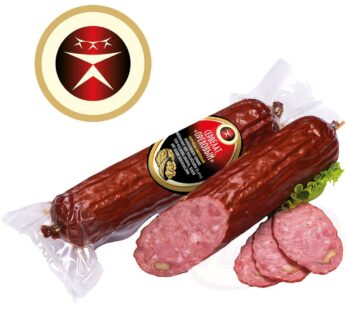 Sovetsky Standard poultry sausage with walnuts