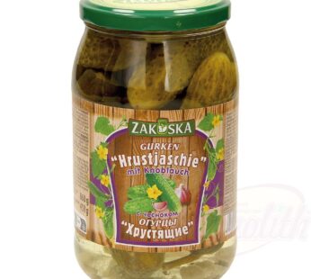 Zakuska pickles with garlic "Hrustjaschie"