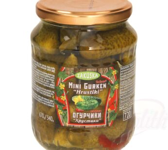 Zakuska mini pickles spicy "Hrustiki"