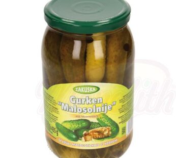 Zakuska pickles "Malosolnije" with horseradish