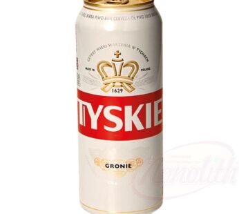 Tyskie light beer 5.2% 0.5 l