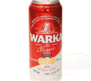 Warka licht bier 5,2% 0,5 l