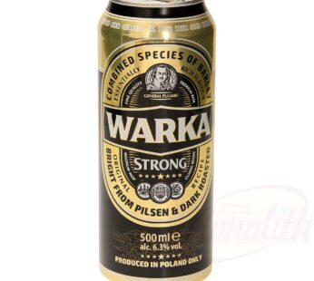Warka dark beer 6.3% 0.5 l
