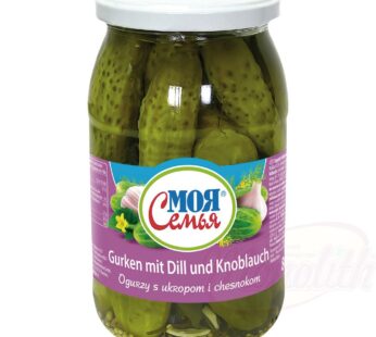 Moja Semja ingelegde komkommers met dille en knoflook