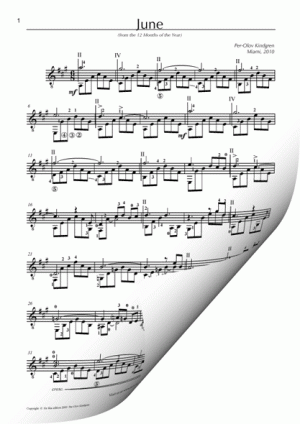 Twelve Months of the Year Complete suite (sheet music)