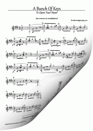 A Bunch of Keys (Sheet music)