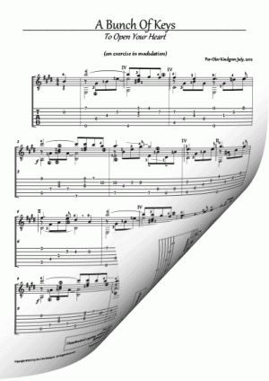 A Bunch of Keys (Sheet music + TAB)