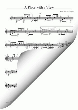 A Place with a View (sheet music)