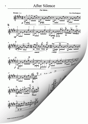 After Silence (sheet music)