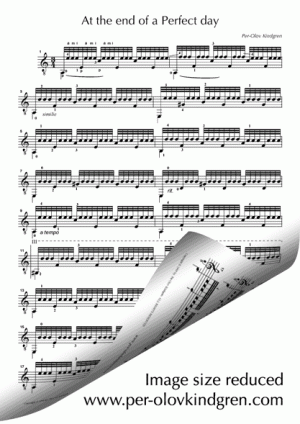 At the end of a perfect day (sheet music)