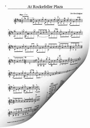 At Rockefeller Plaza (sheet music)
