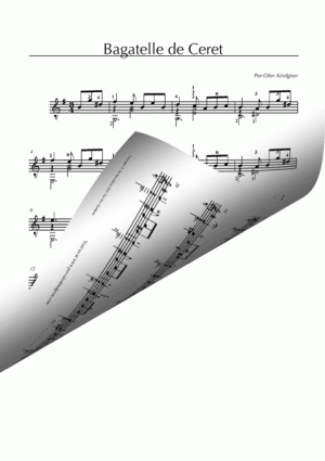 Bagatelle de Ceret (Sheet music)