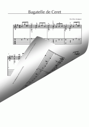Bagatelle de Ceret (Sheet music + TAB)