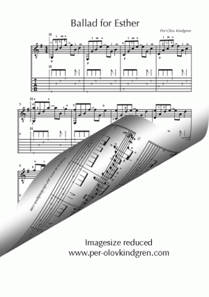 Ballade for Esther (Sheet music + TAB)