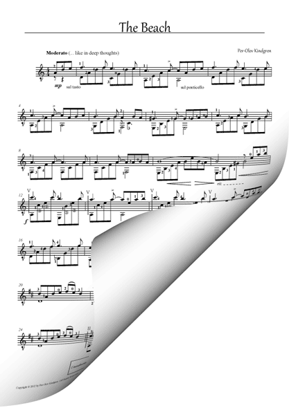 The Beach (sheet music)
