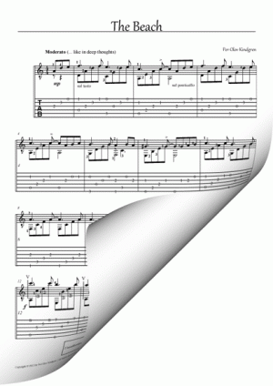 The Beach (sheet music + TAB)