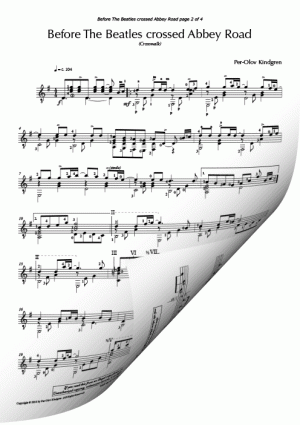Before Beatles crossed Abbey Road (sheet music)
