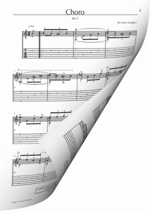 Choro No 1 (Sheet music + MP3 + TAB)