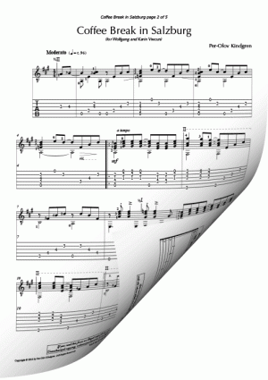 Coffee Break in Salzburg (sheet music + TAB)