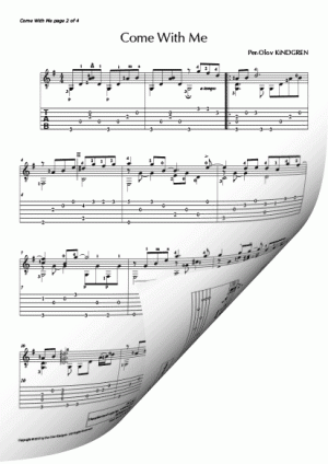 Come With Me (Sheet music + Tabs)