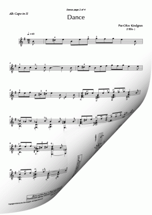 Dance (sheet music)