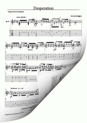 Desperation (sheet music + TAB)