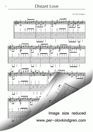 Distant Love (Sheet music + TAB)