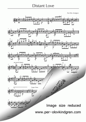Distant Love (Sheet music)