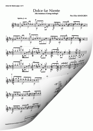 Dolce far Niente (sheet music)