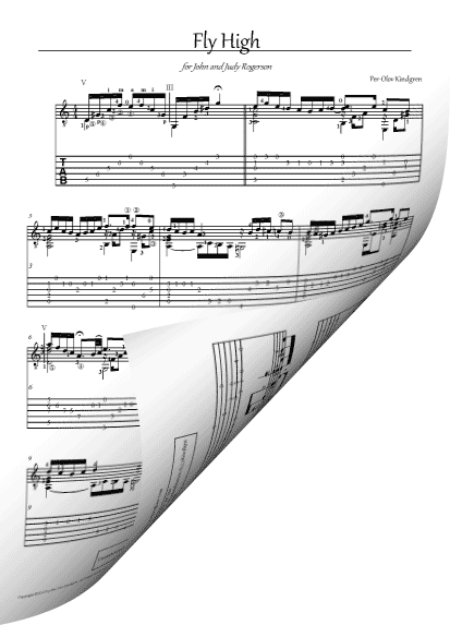 Fly High (Sheet music + TAB)