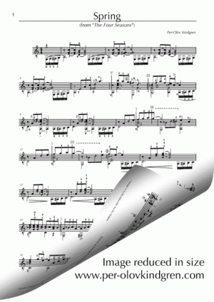Spring Four Seasons (Sheet music)