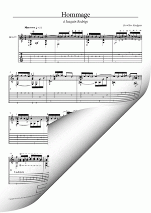 Homage a Joaquin Rodrigo (sheet music + Tab)