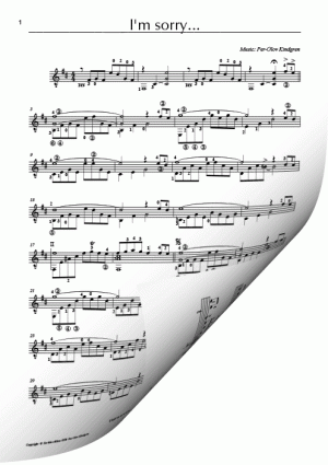 I am sorry (sheet music)