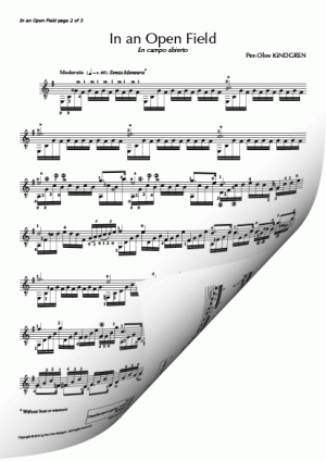 In an Open Field (sheet music)
