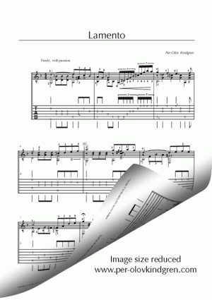 Lamento (Sheet music + TAB)