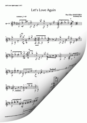 Lets Love Again (sheet music)