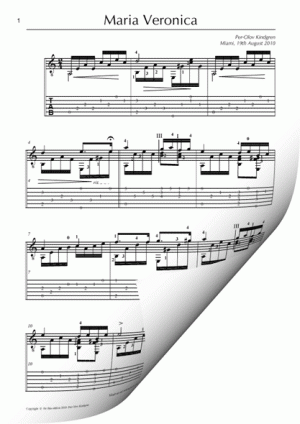 Maria Veronica (Sheet music + Tab)