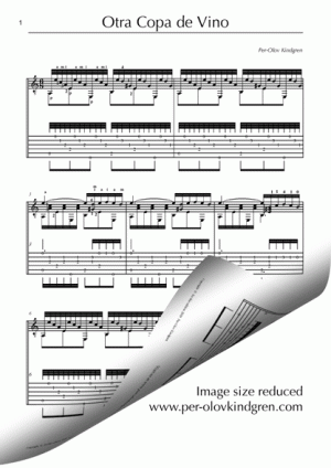 Otra Copa de Vino (sheet music + TAB)
