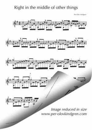 Right in the middle of things (Sheet music)