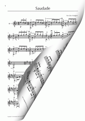 Saudade (Sheet music)