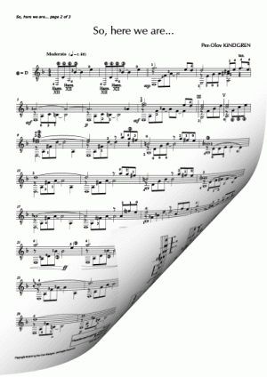 So, here we are... (Sheet music)