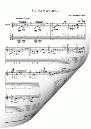So, here we are... (Sheet music + TAB)