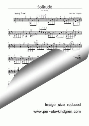 Solitude (Sheet music)