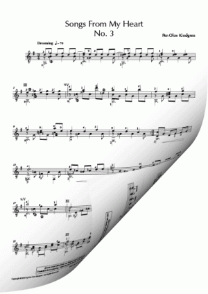 Songs from my Heart No. 3 (sheet music)