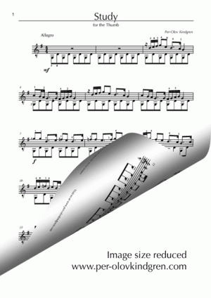 Thumb Study (Sheet music)