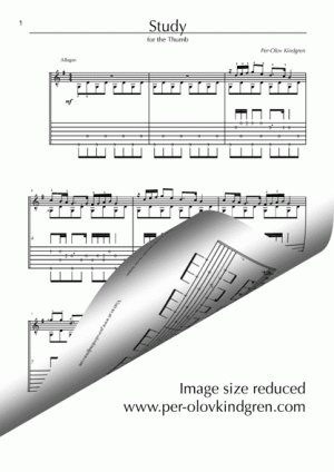 Thumb Study (Sheet music + TAB)