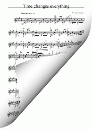 Time Changes Everything (Sheet music)